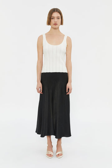 Laszlo Crushed Flare Skirt-Black-WILLOW-Australian-Designer