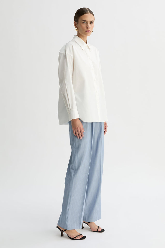 MARA CONVERTIBLE WRAP SHIRT-White-WILLOW-Australian-Designer