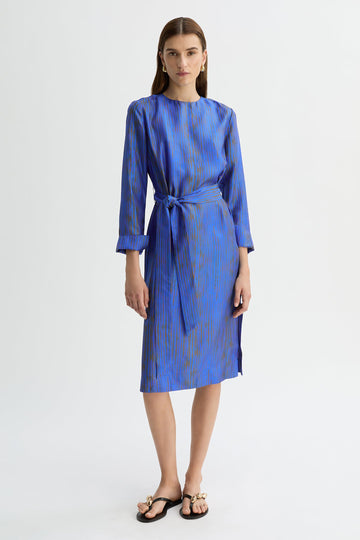 MARTINA SILK MIDI DRESS-Print-WILLOW-Australian-Designer