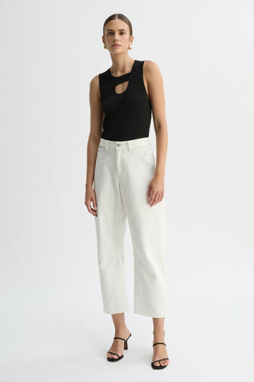 MIA UTILITY JEAN-Cream-WILLOW-Australian-Designer