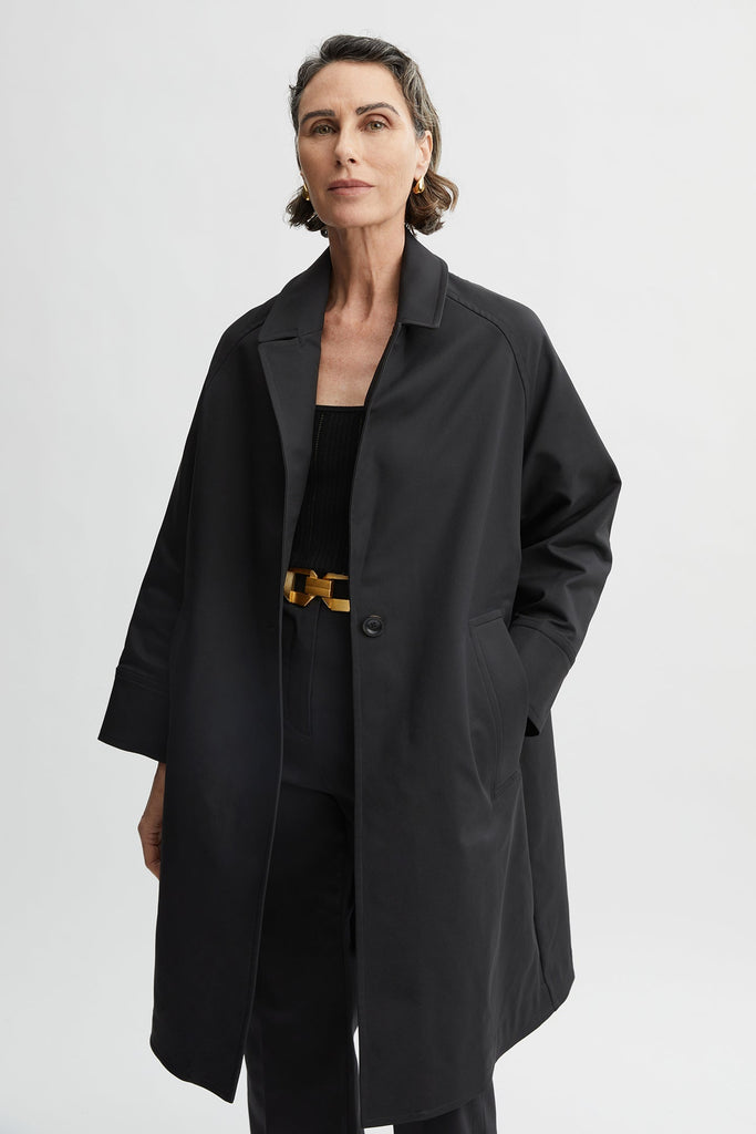 Marie Coat-Black-WILLOW-Australian-Luxury-Designer