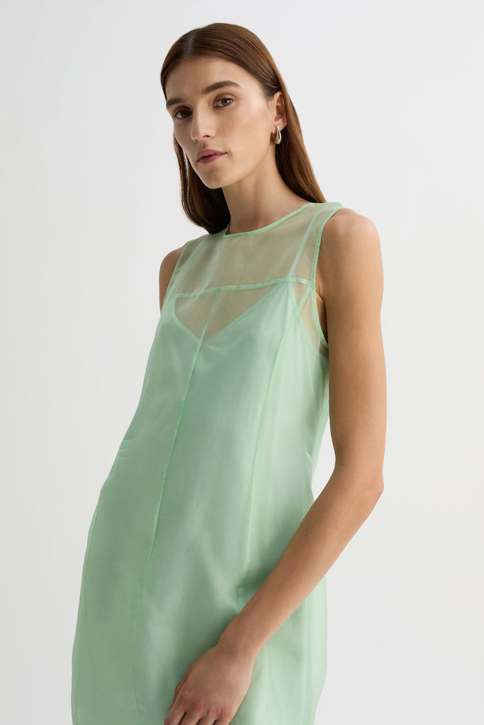 NAOMI MIDI DRESS-Moss-WILLOW-Australian-Designer