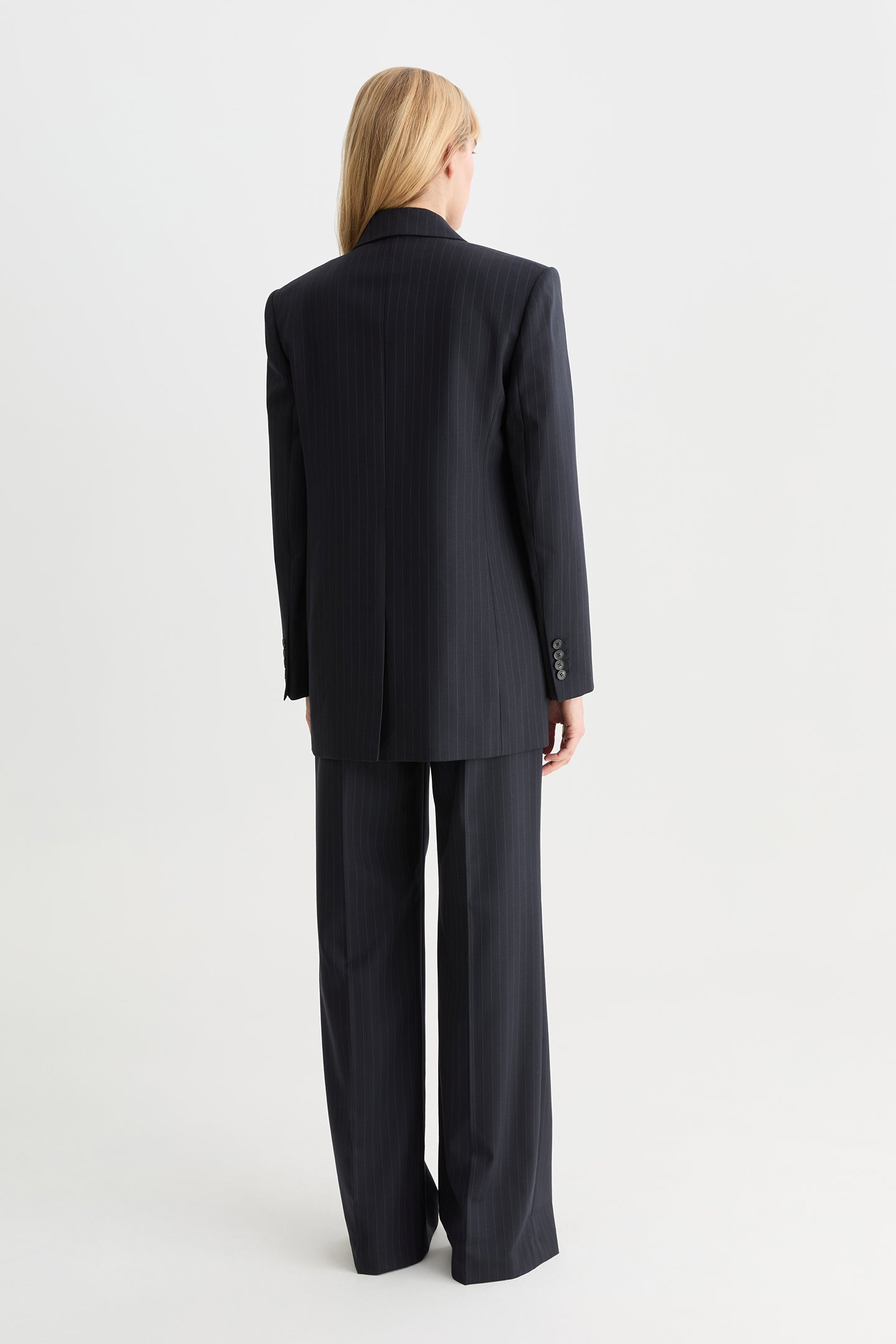 Nox Blazer Ink Pinstripe-Willow-Australian-designer