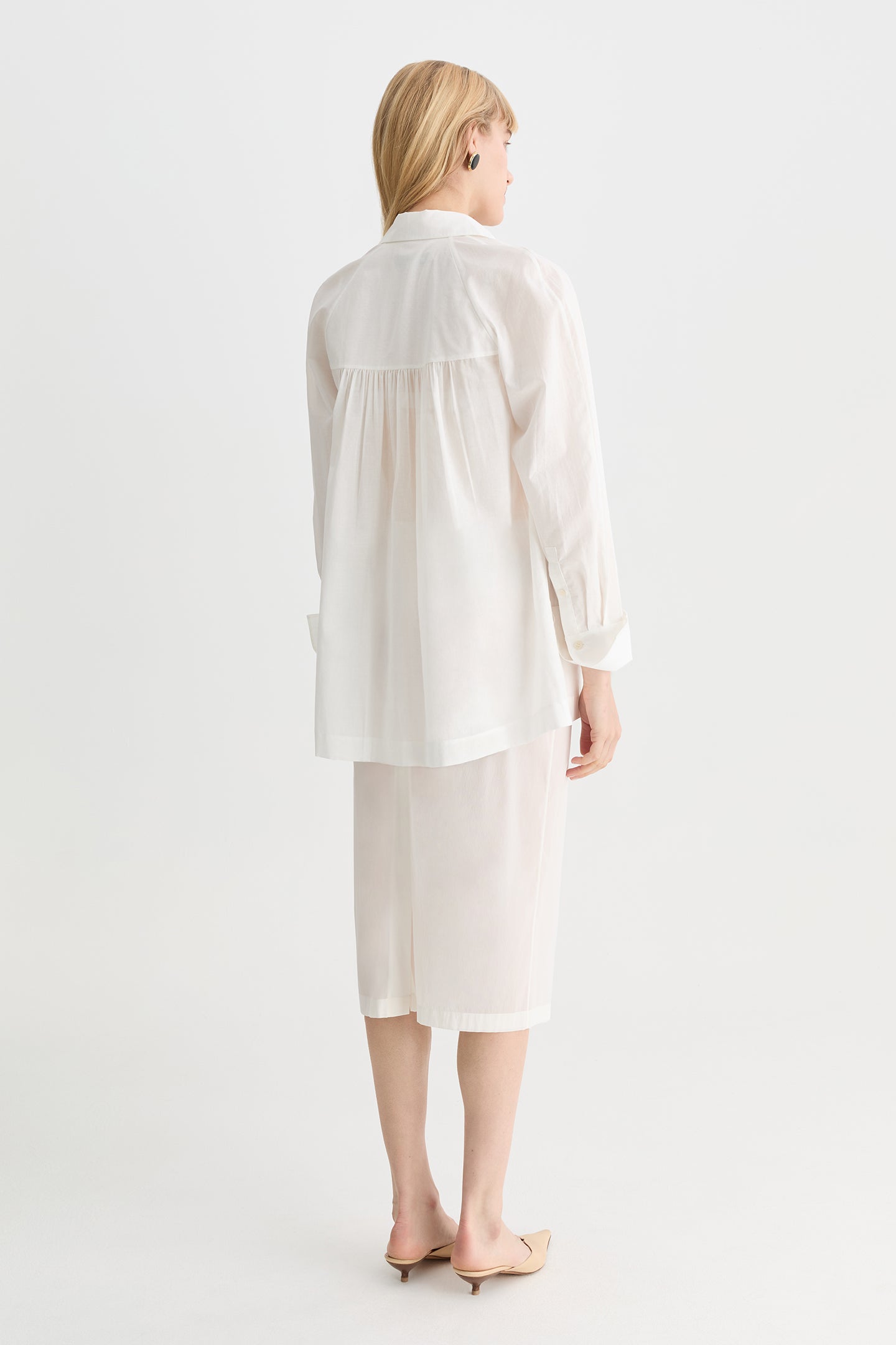 Poet Shirt Ivory-Willow-Australian-designer