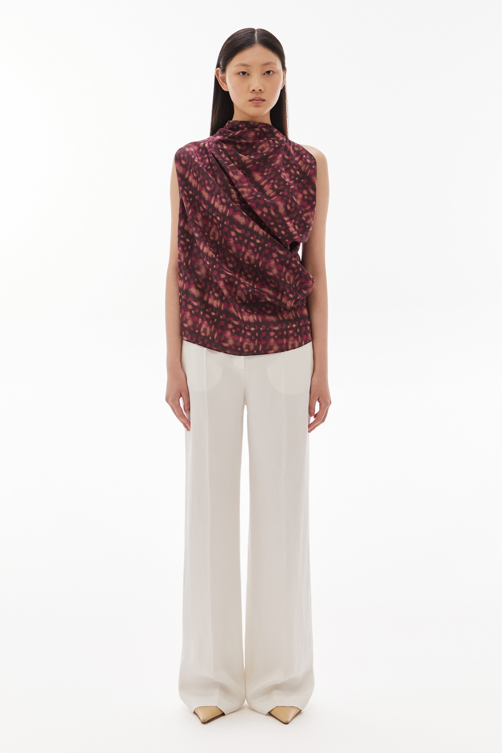 Seren Silk Top Print