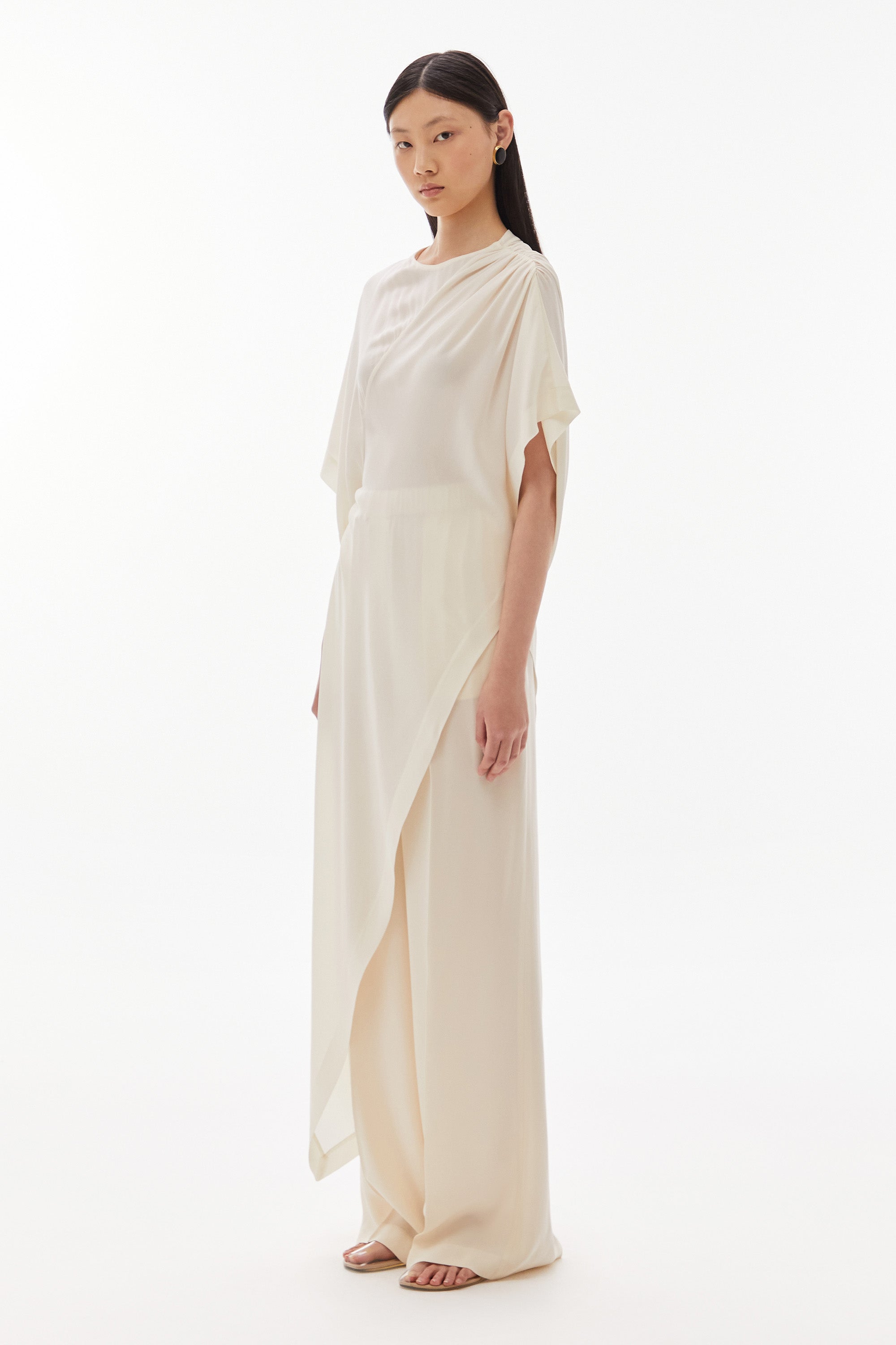 Medea Silk Tunic Ivory