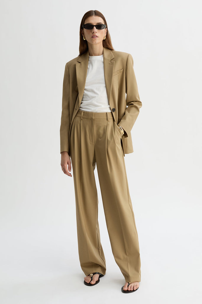 SORAYA PANT-Tan-WILLOW-Australian-Designer