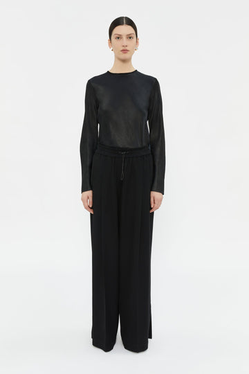 Sofia Relaxed Pant-Black-WILLOW-Australian-Designer