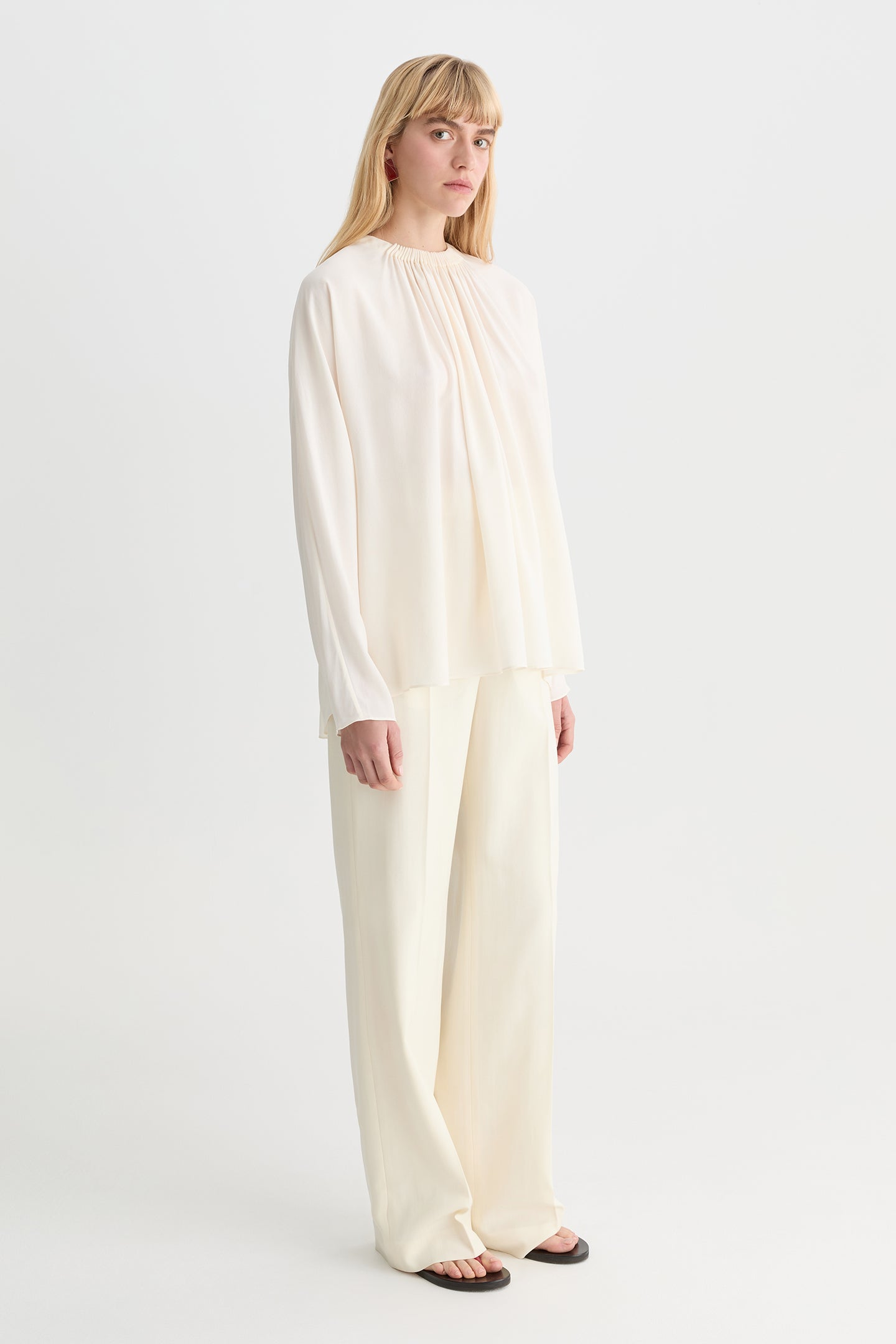Solis Silk Blouse Ivory-Willow-Australian-designer