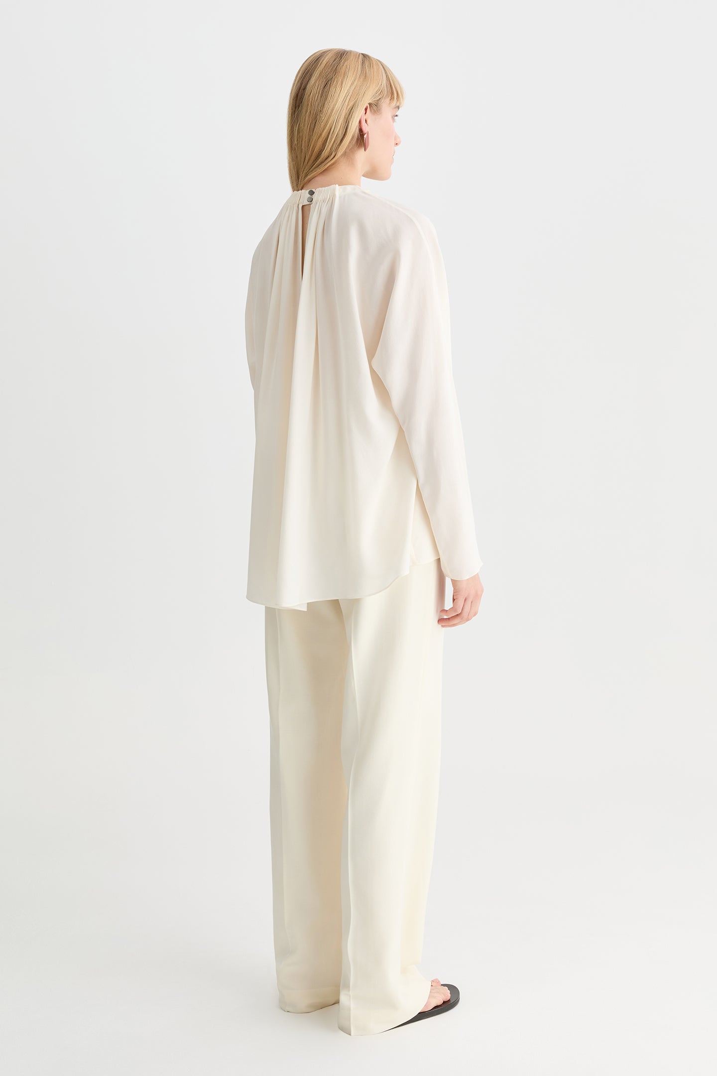Solis Silk Blouse Ivory-Willow-Australian-designer