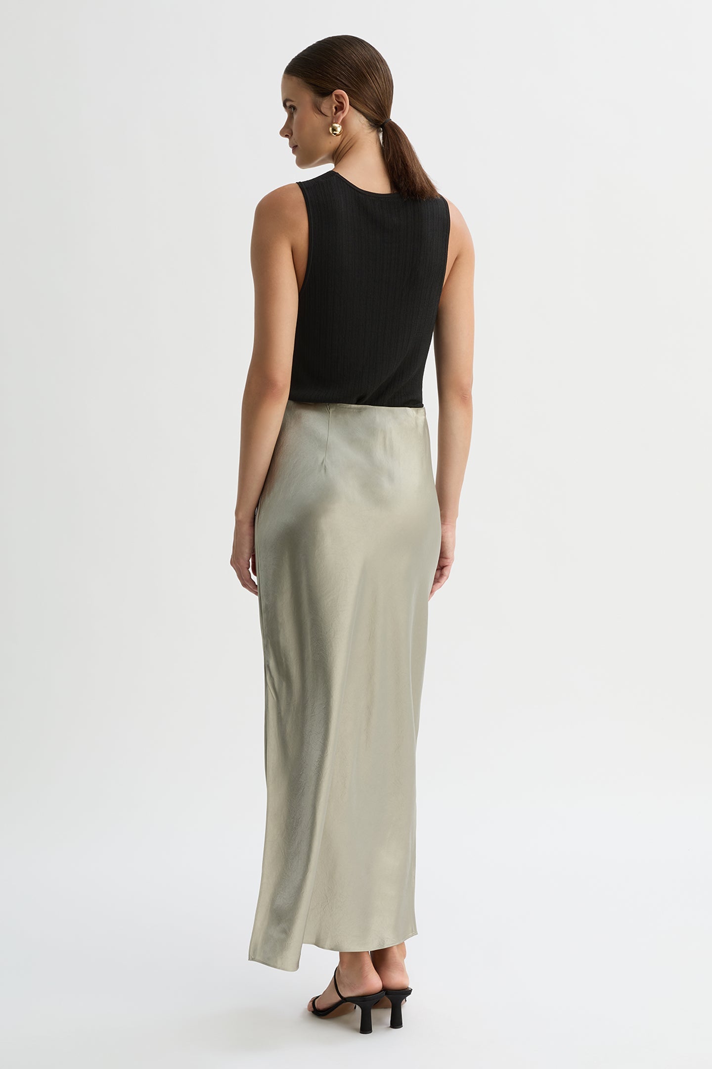 TASMYN SATIN SLIP SKIRT-Fawn-WILLOW-Australian-Designer