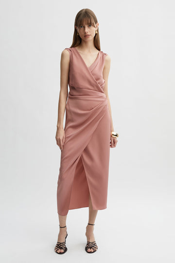 Thea Dress-Pink-WILLOW-Australian-Luxury-Designer