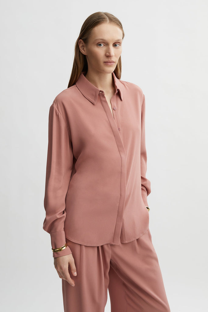 Thea Shirt-Pink-WILLOW-Australian-Luxury-Designer