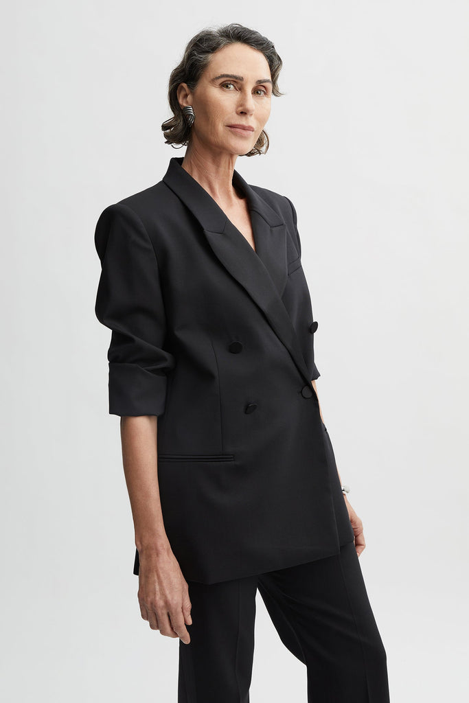 Uma Tuxedo Jacket-Black-WILLOW-Australian-Luxury-Designer