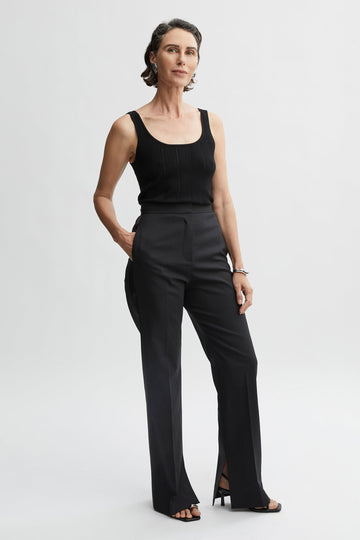 Uma Tuxedo Pant-Black-WILLOW-Australian-Luxury-Designer