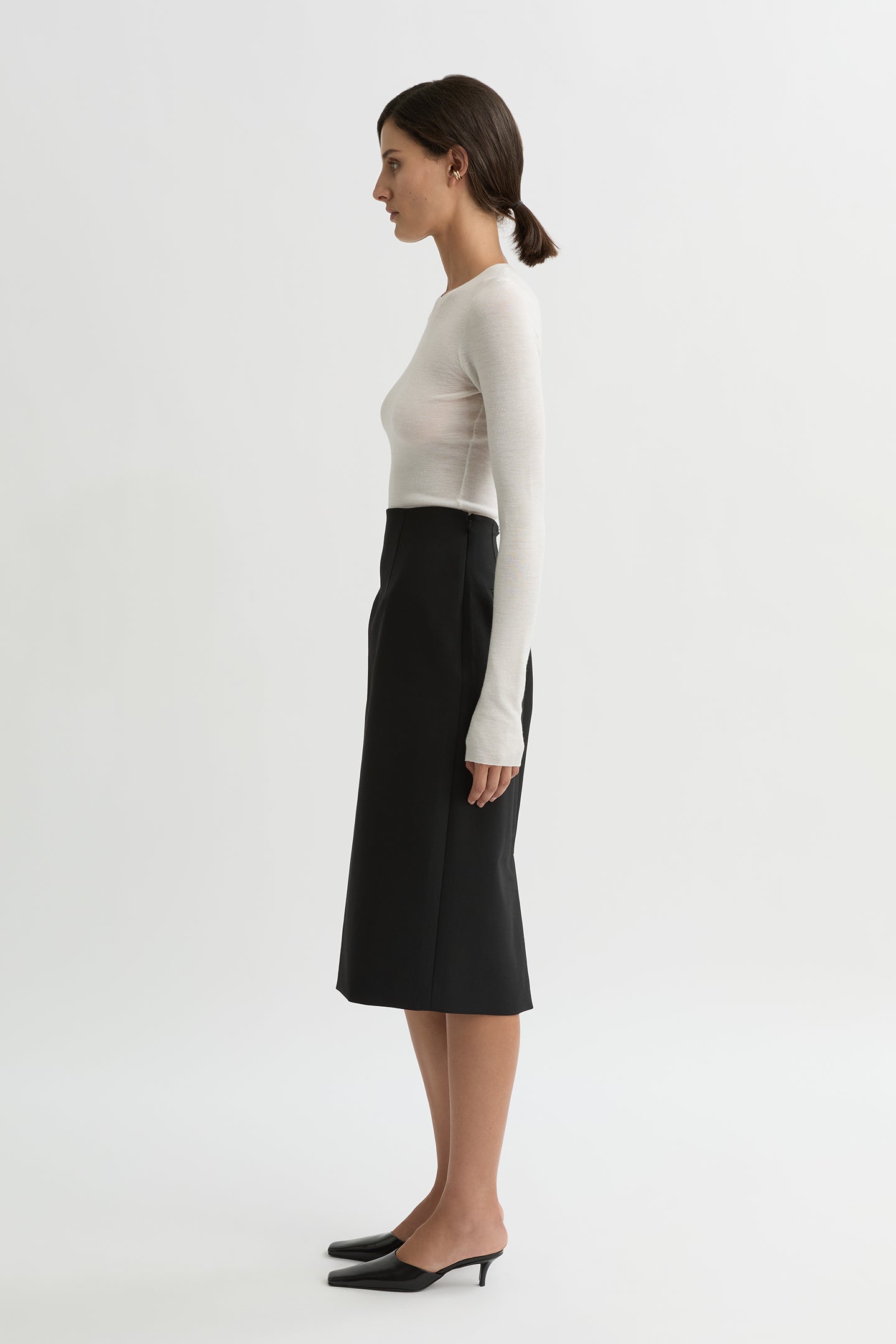 WILLOW-Australian_Designer-Astrid Pencil Skirt Black