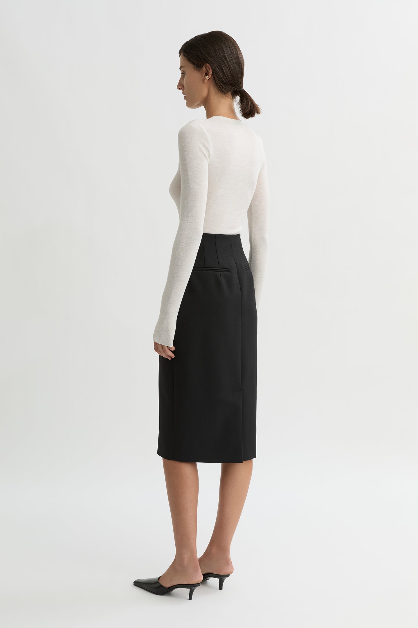 WILLOW-Australian_Designer-Astrid Pencil Skirt Black