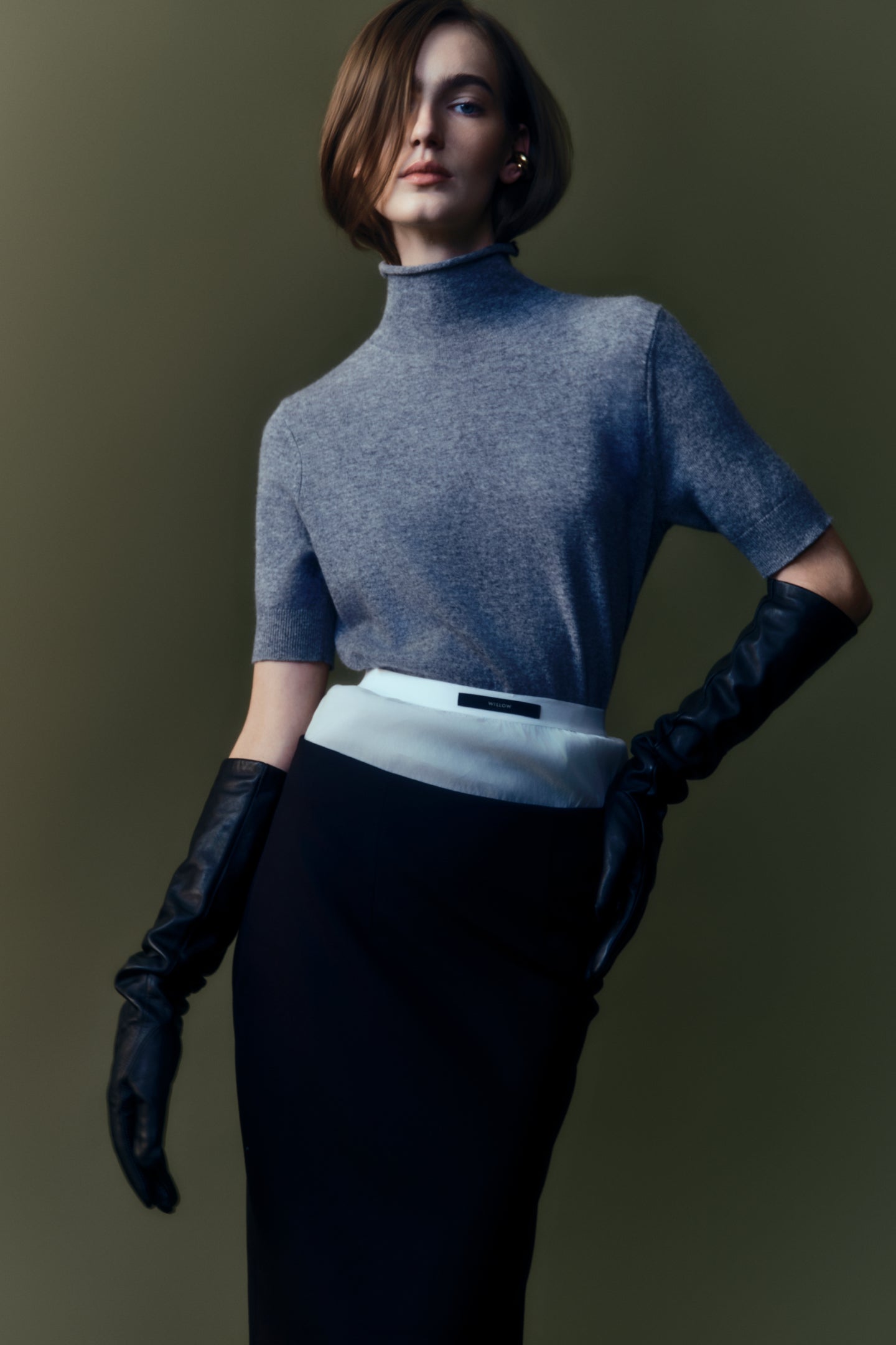 WILLOW-Australian_Designer-Astrid Pencil Skirt Black