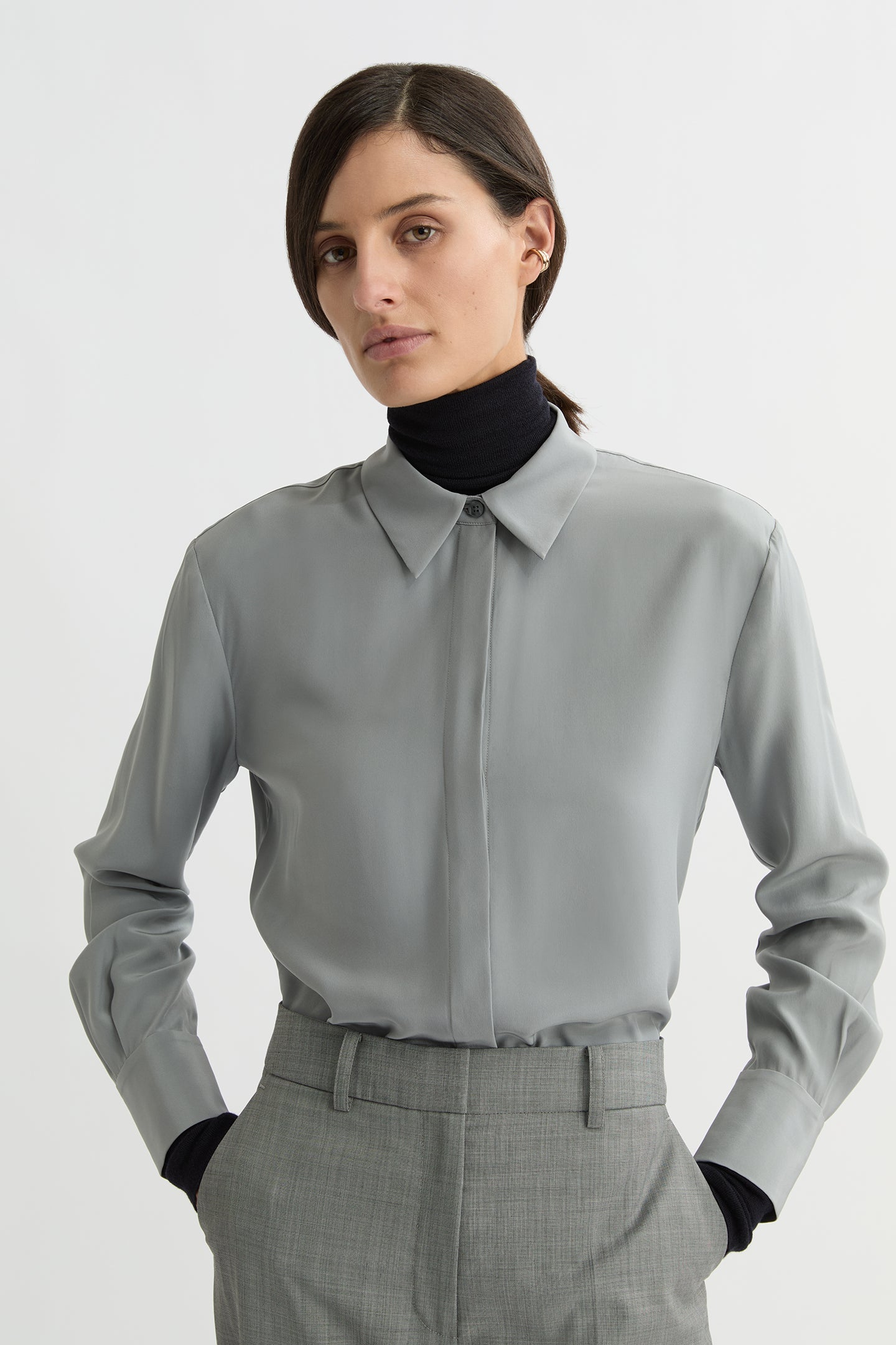 WILLOW-Australian_Designer-Carmelia Silk Shirt Mist