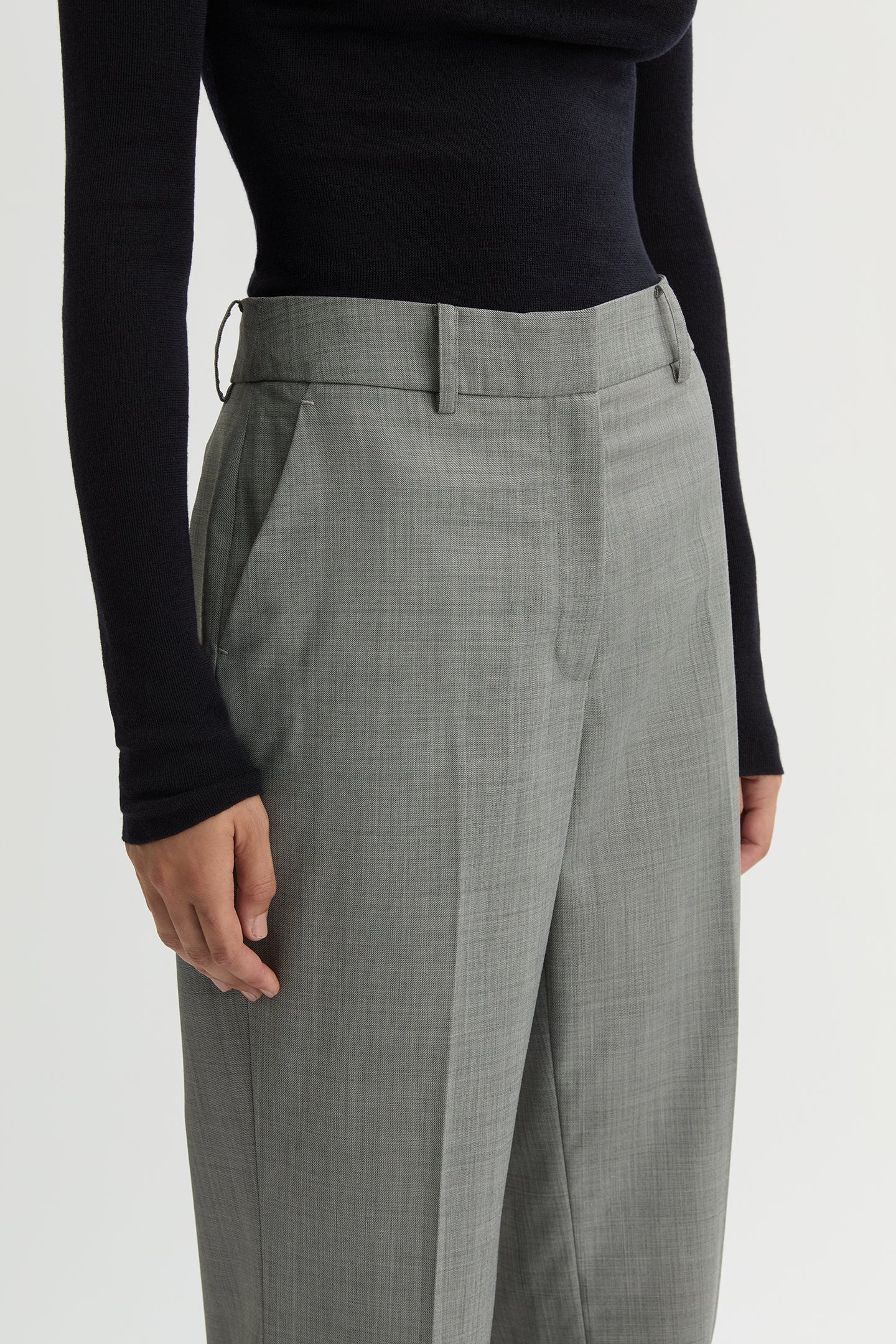 WILLOW-Australian_Designer-Cassis Classic Pant Grey Melange