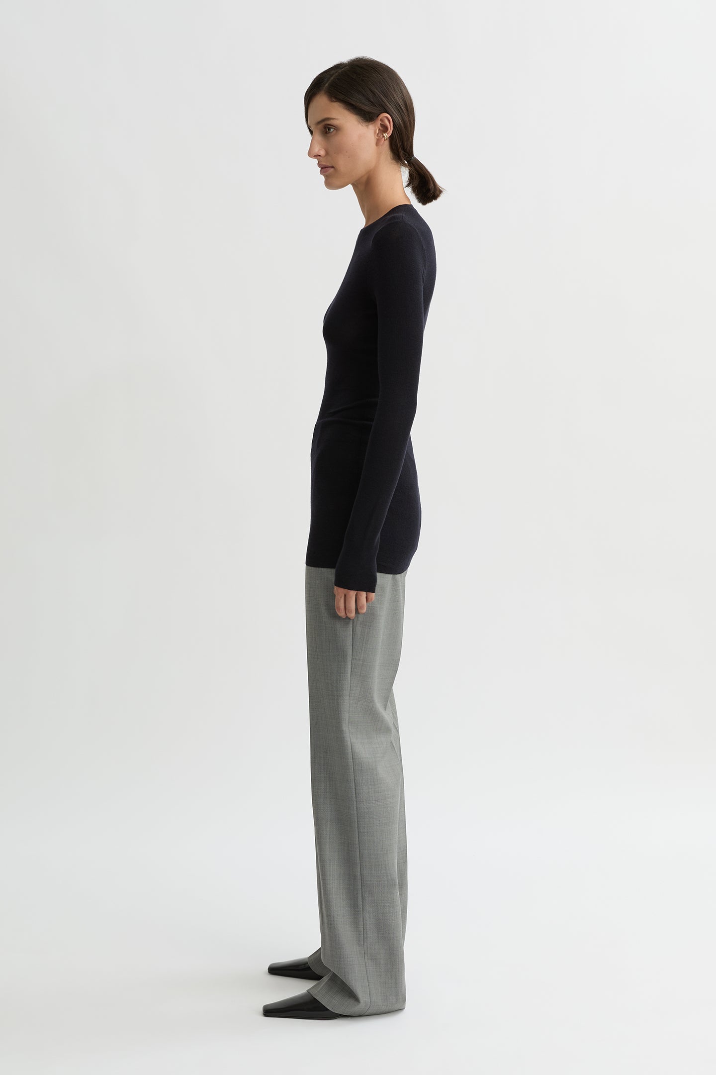 WILLOW-Australian_Designer-Cora Wool Crew Knit Ink