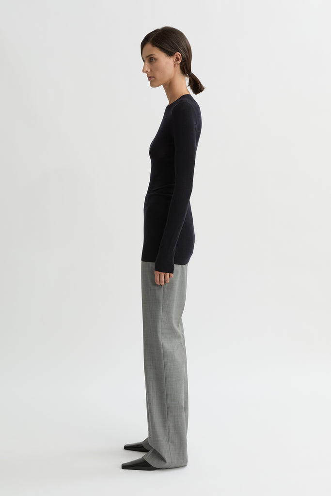 WILLOW-Australian_Designer-Cora Wool Crew Knit Ink
