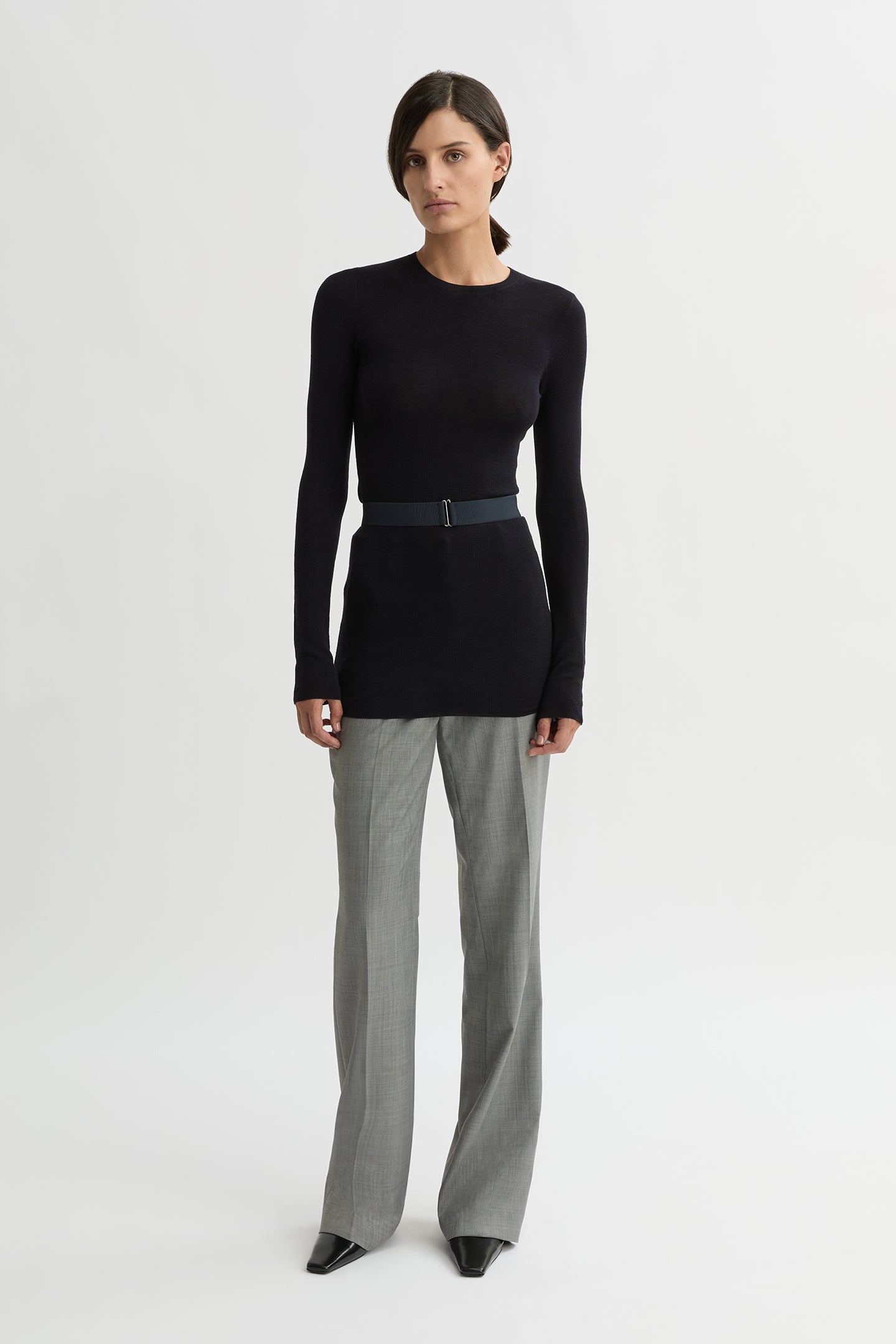 WILLOW-Australian_Designer-Cora Wool Crew Knit Ink