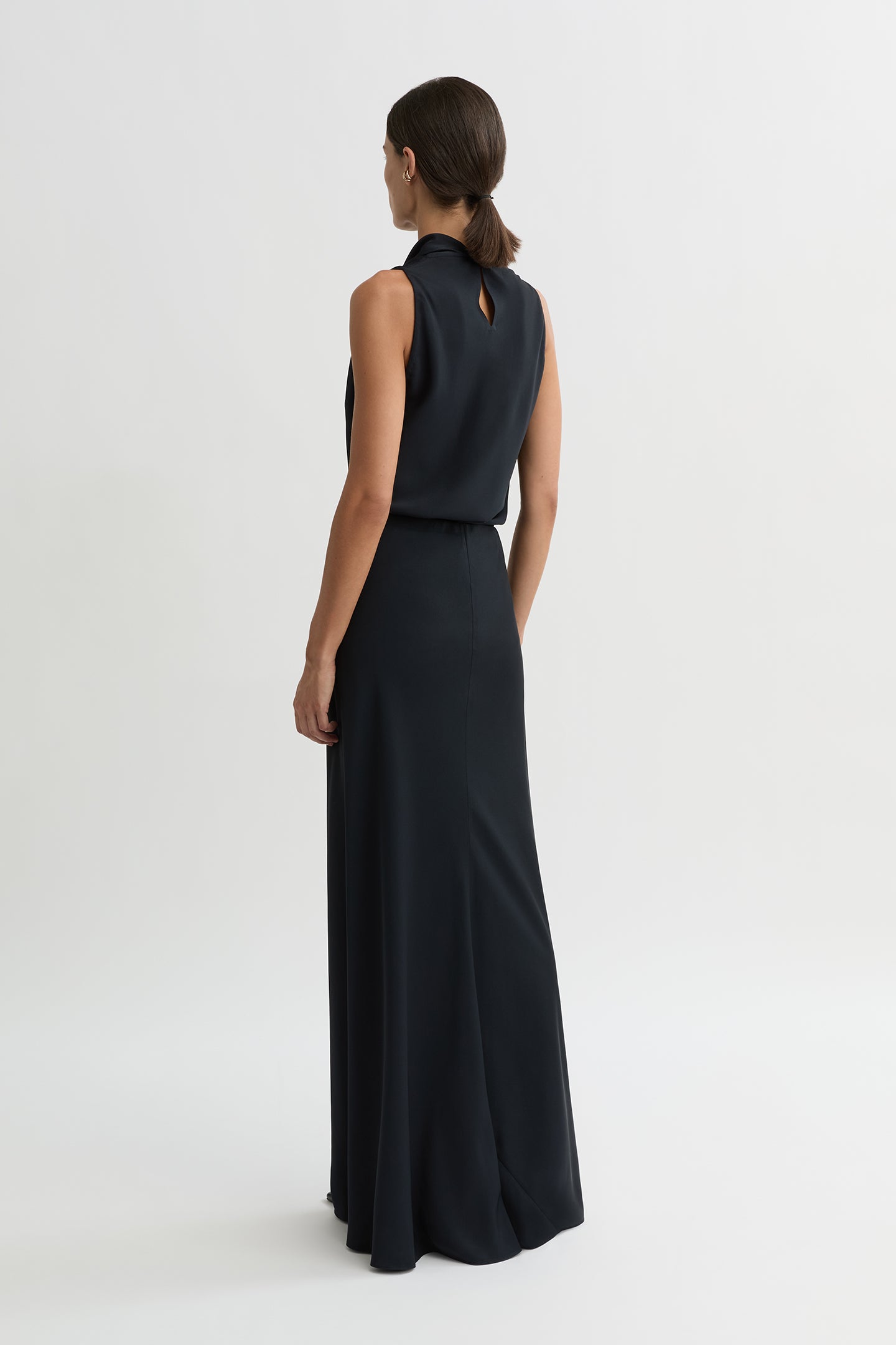 WILLOW-Australian_Designer-Helena Bias Skirt Midnight