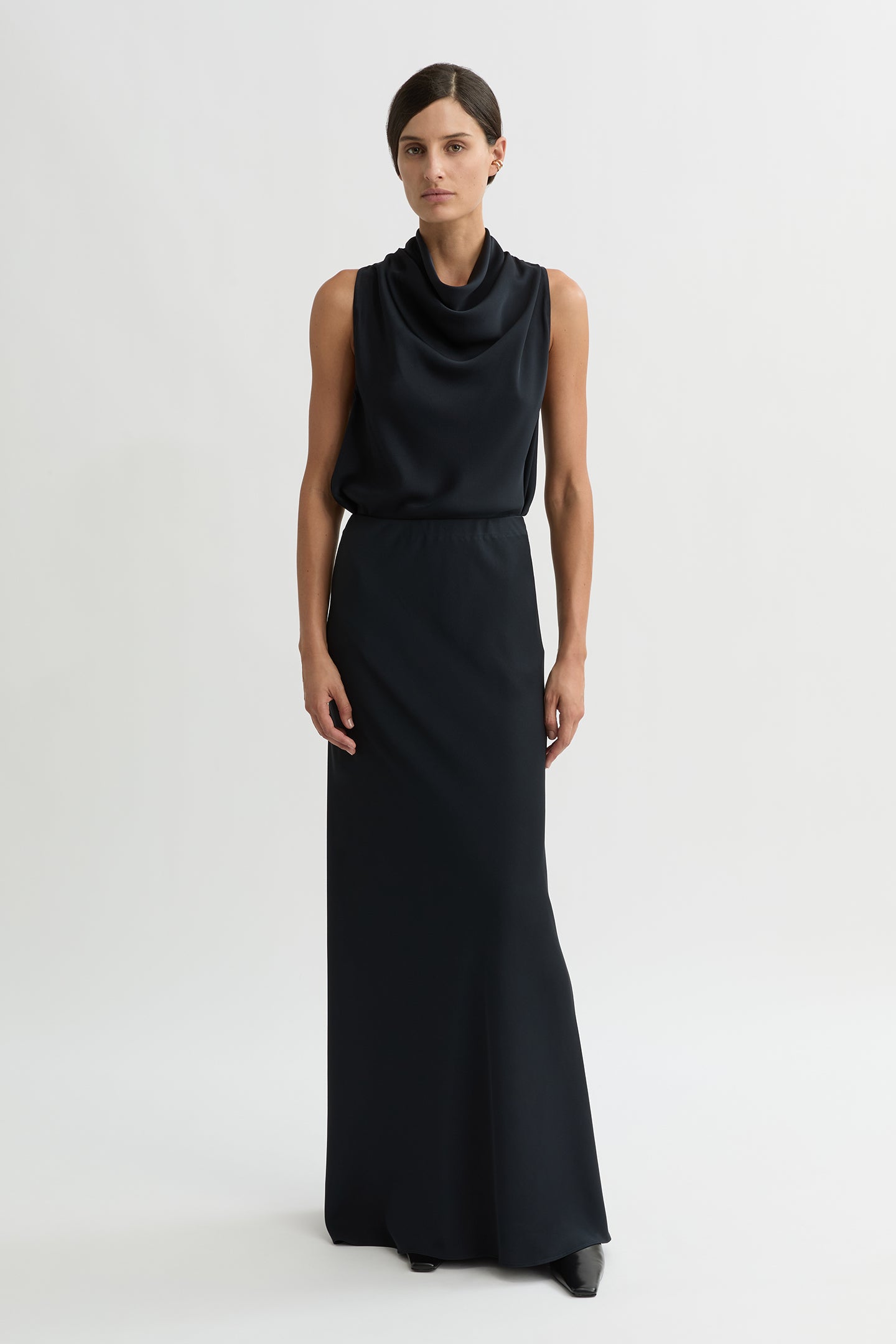 WILLOW-Australian_Designer-Helena Bias Skirt Midnight