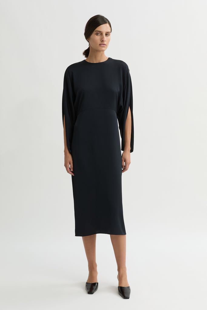 WILLOW-Australian_Designer-Helena Midi Dress Midnight