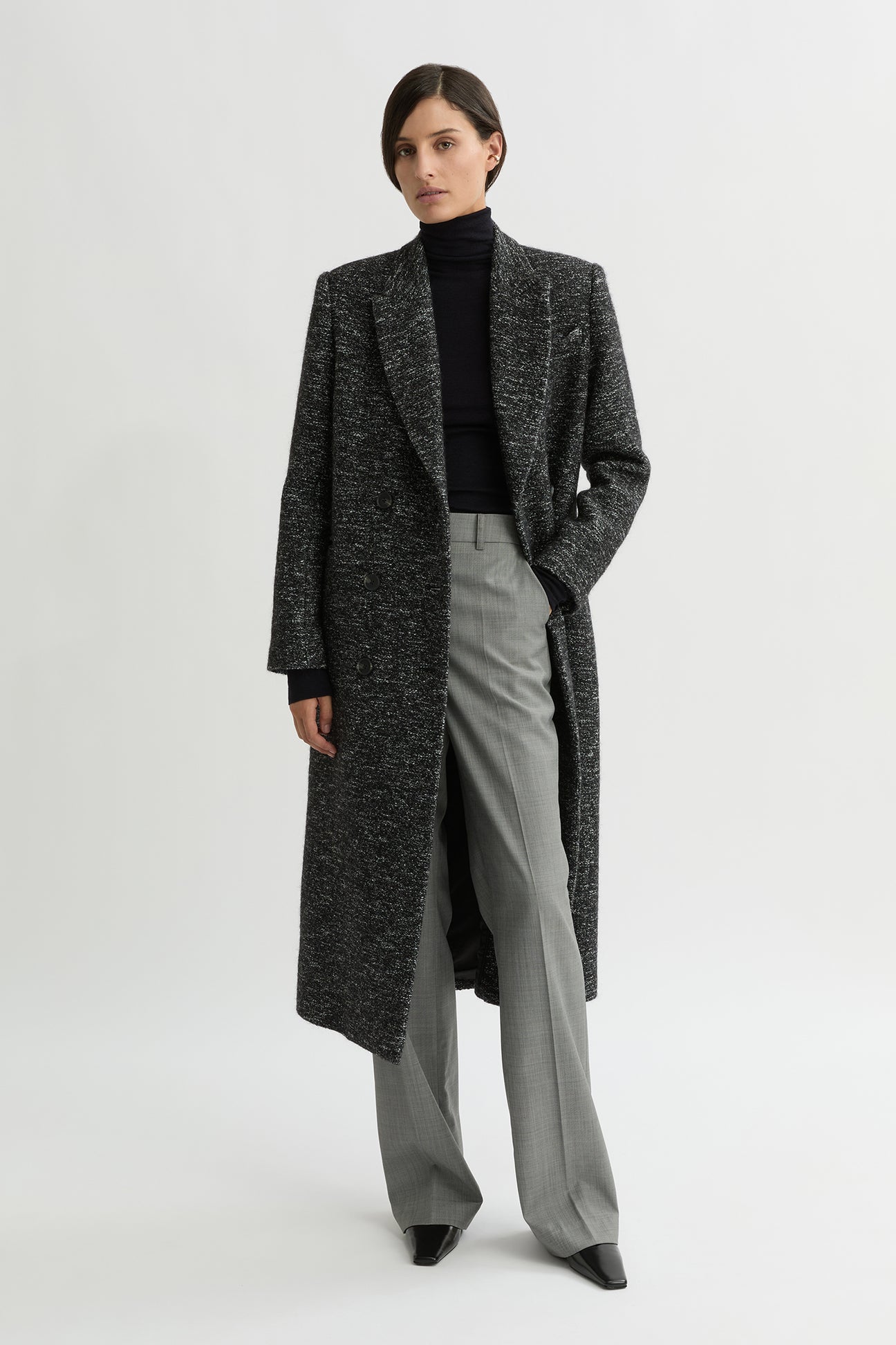 WILLOW-Australian_Designer-Roberta Coat Black/Grey