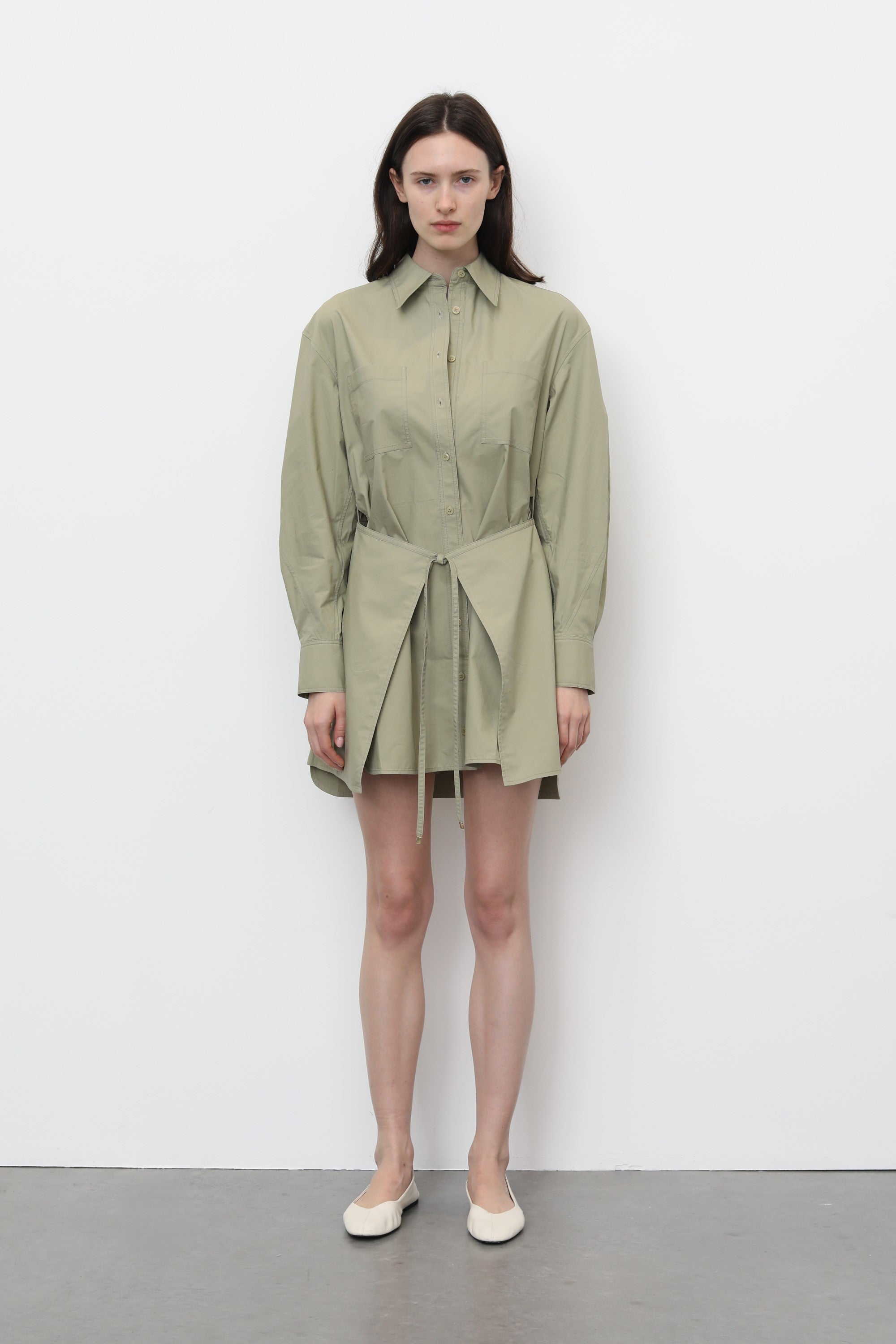 Cyrus Shirt Dress Sage