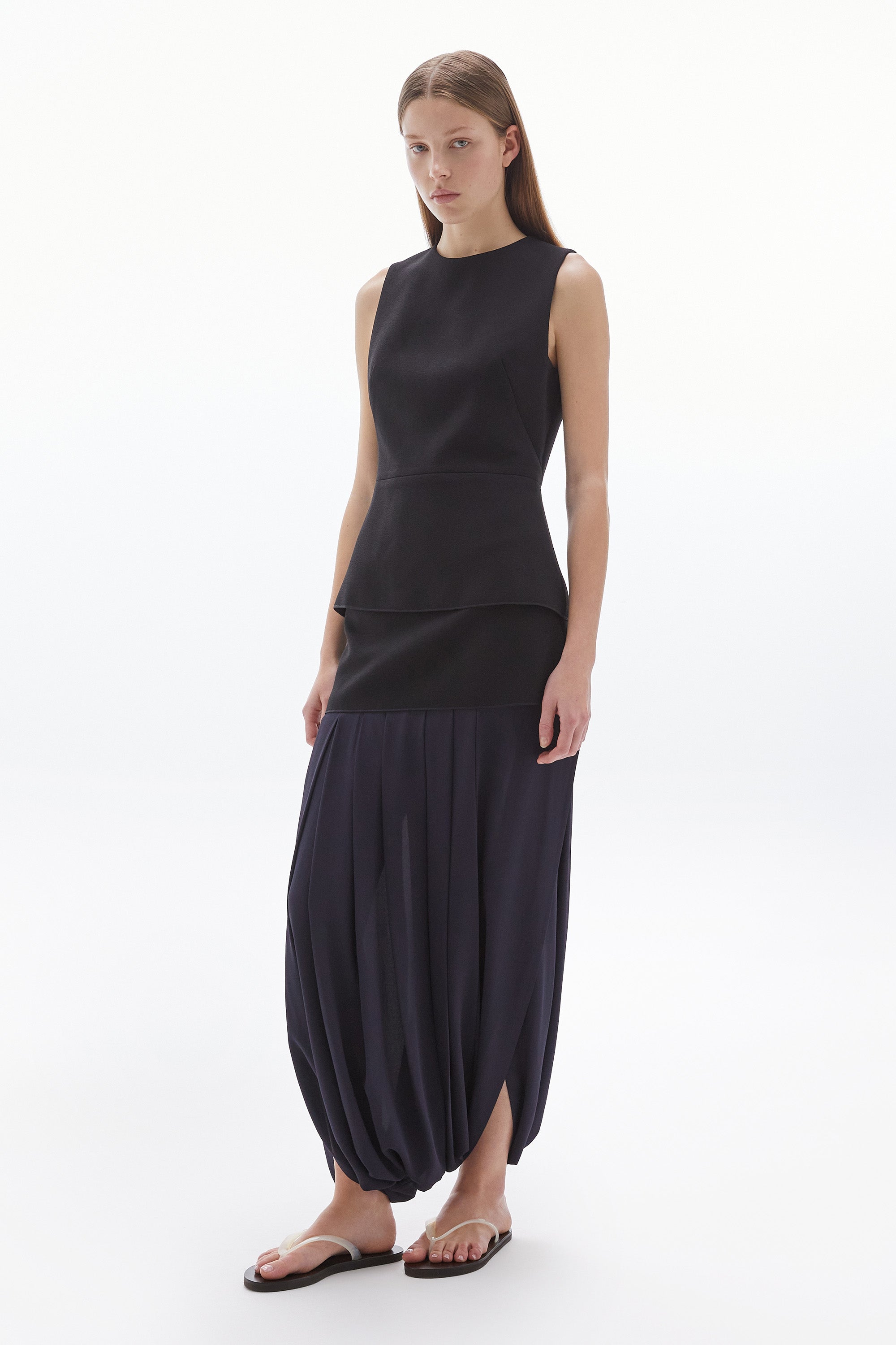 WILLOW-Inez Crepe Top Black