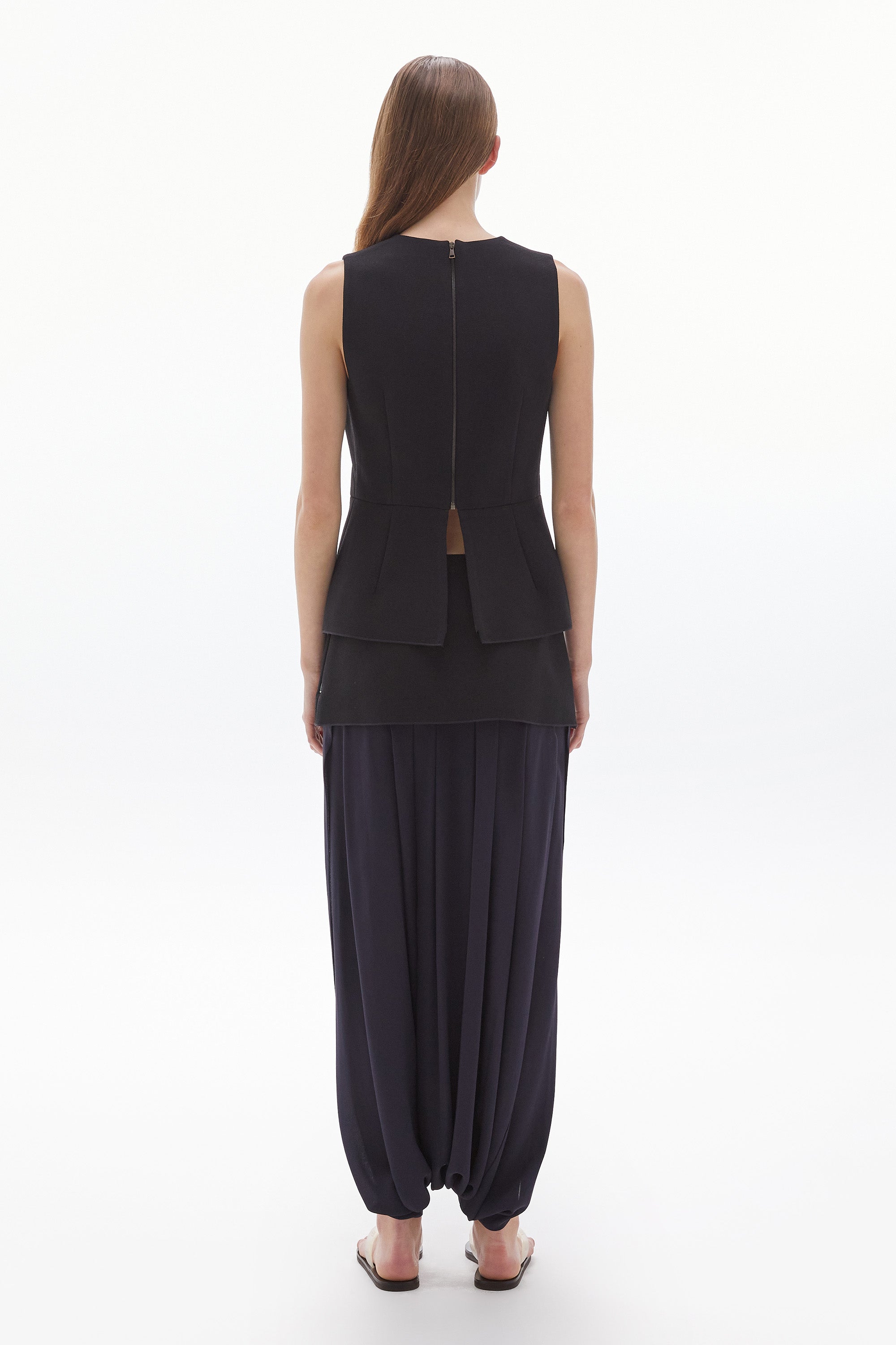 WILLOW-Inez Crepe Top Black