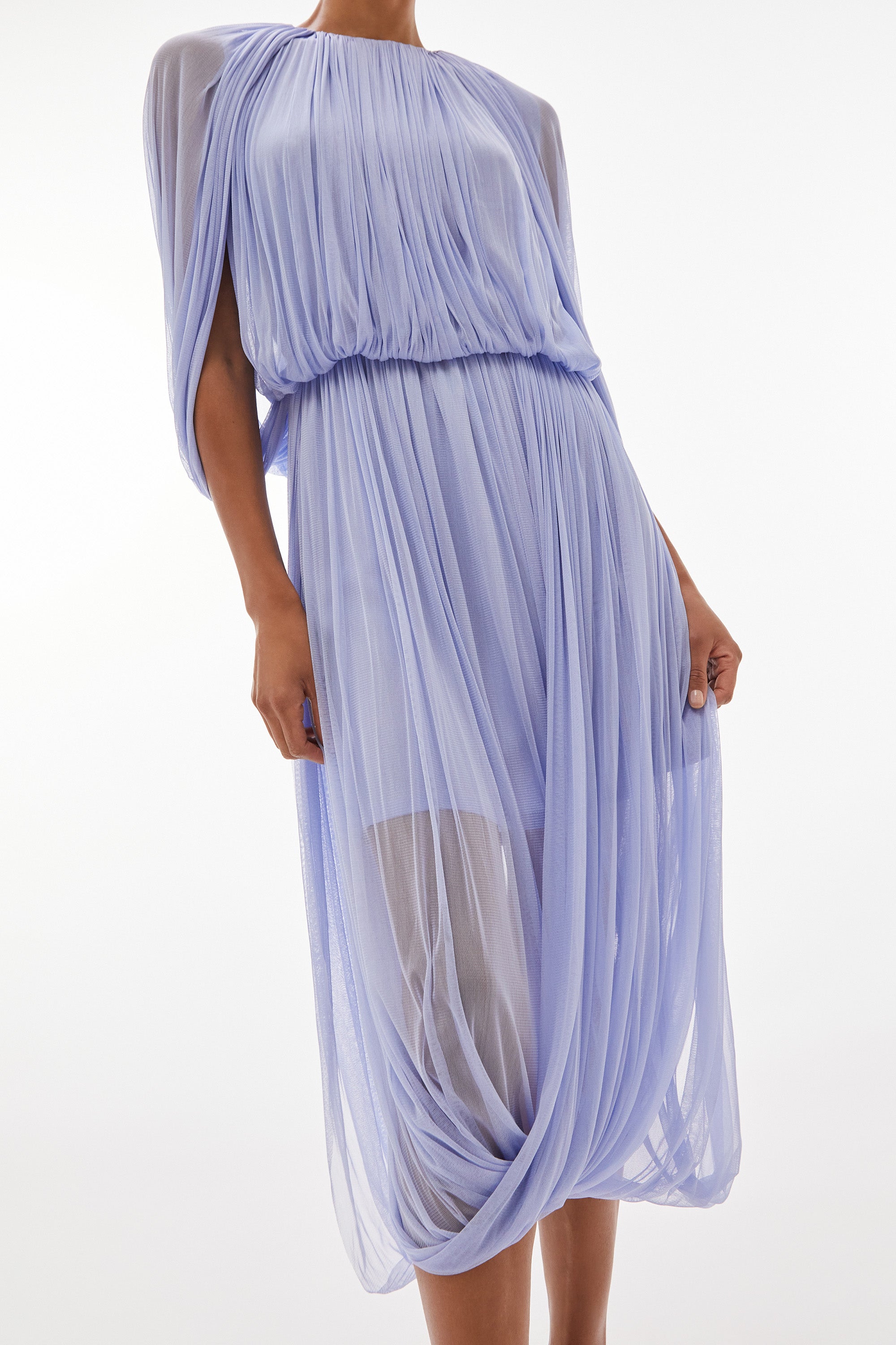 WILLOW-Issa Silk Loop Dress Thistle