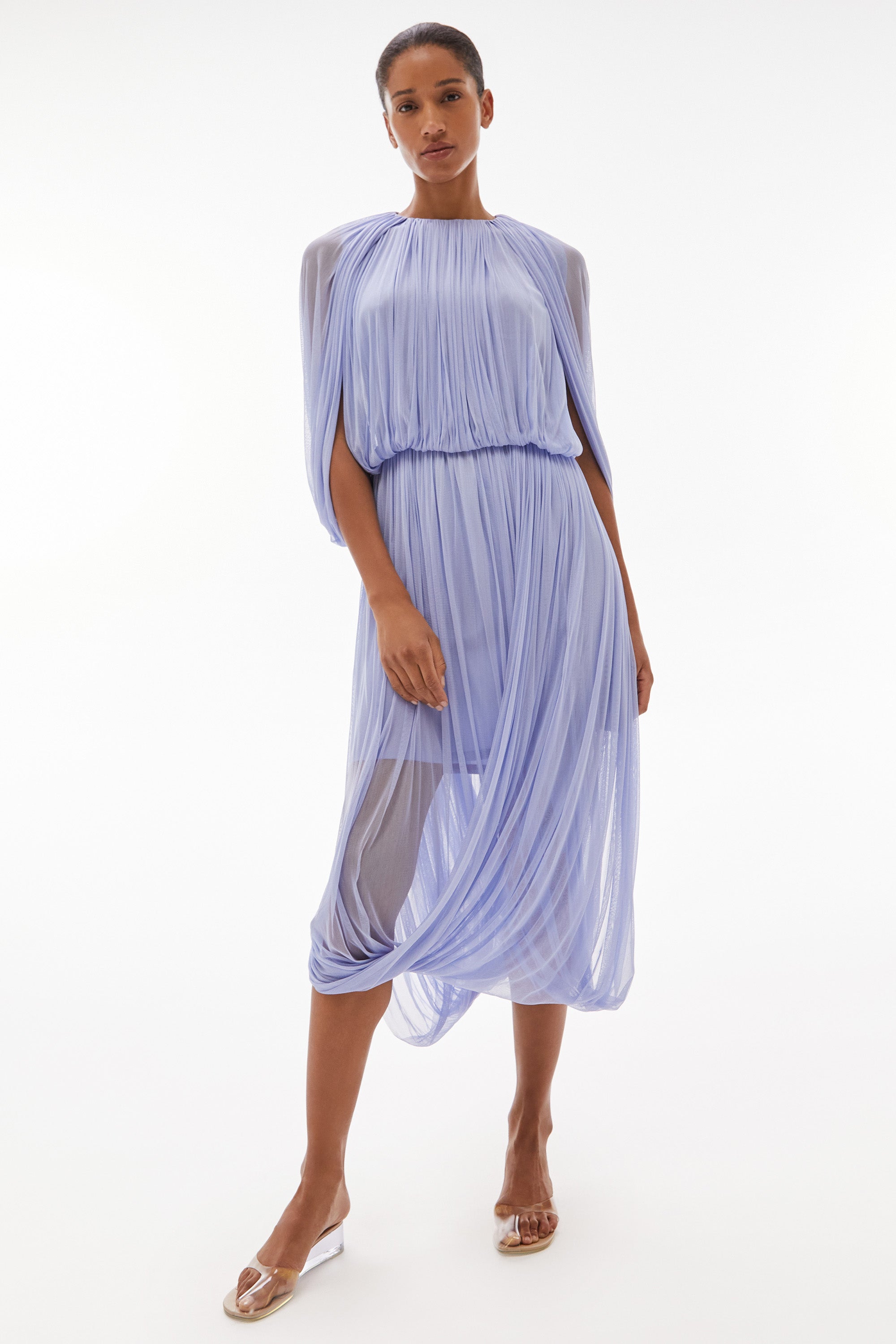 WILLOW-Issa Silk Loop Dress Thistle