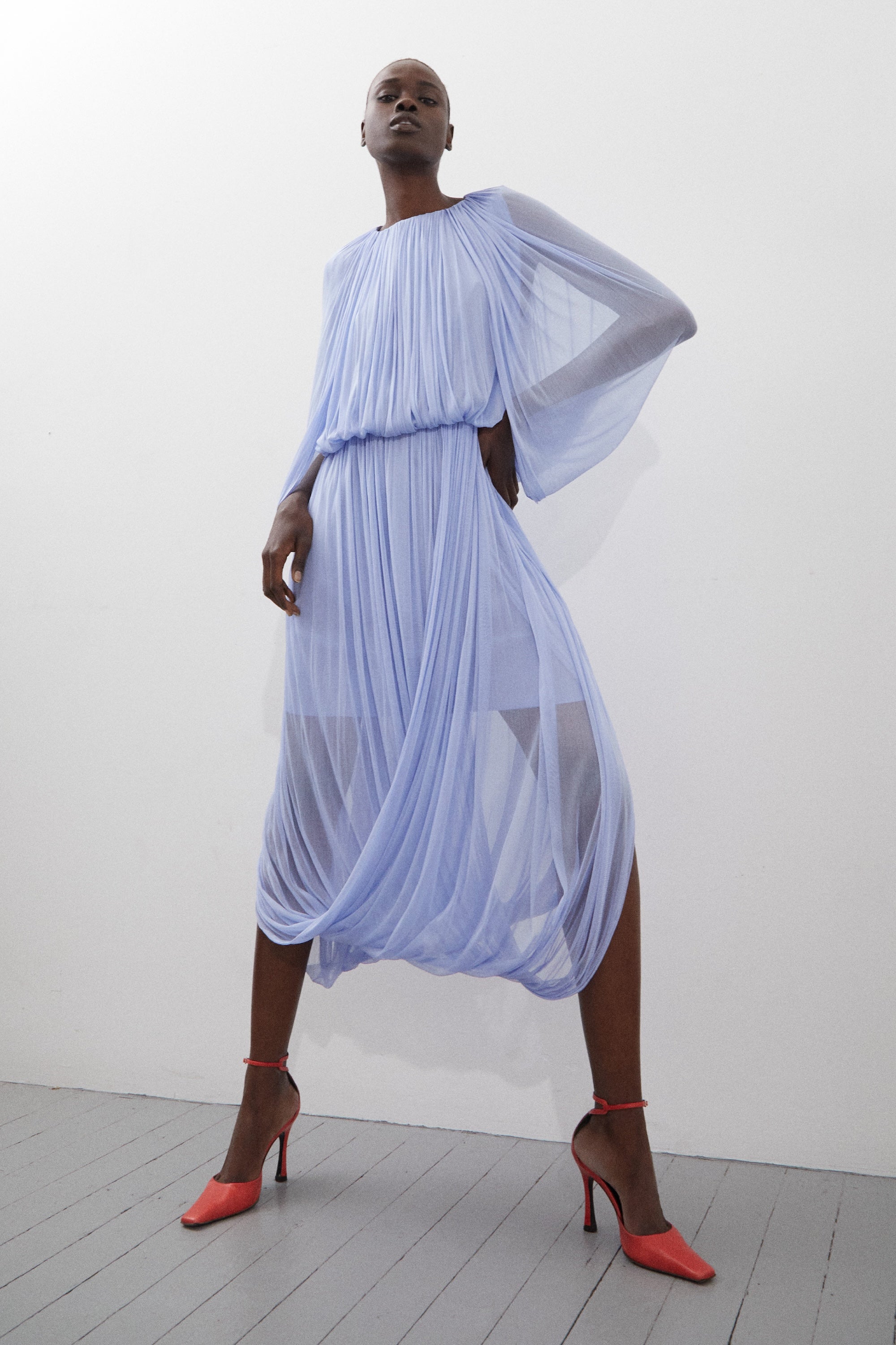 WILLOW-Issa Silk Loop Dress Thistle
