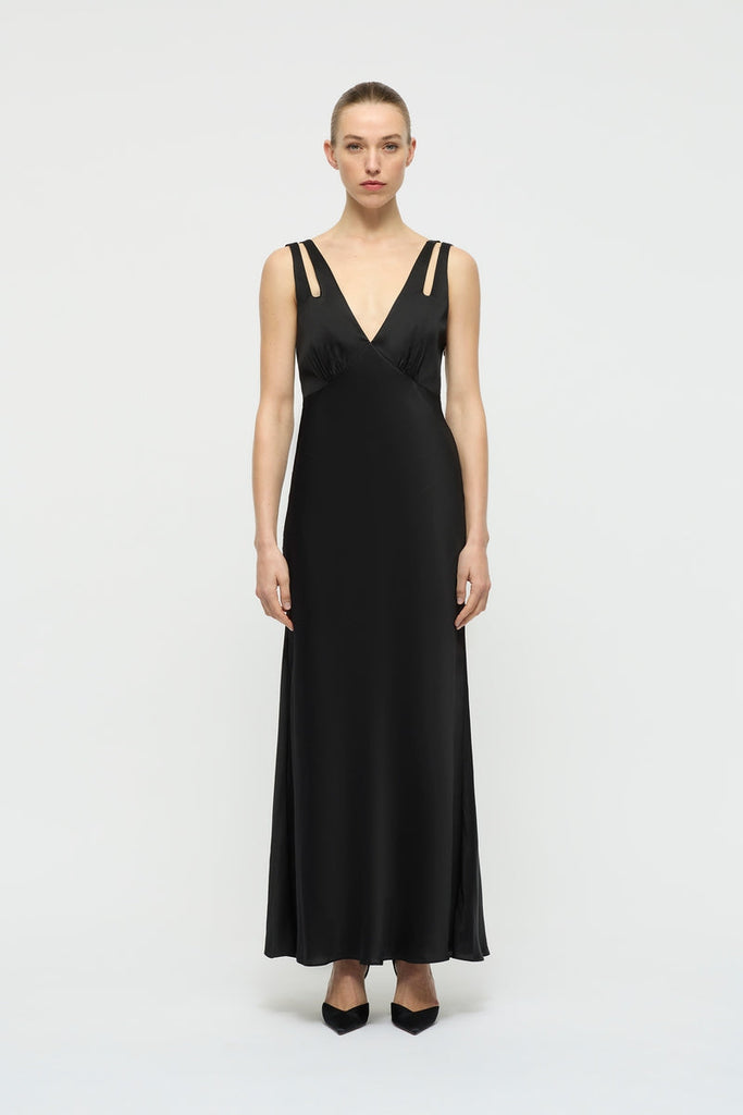 Kehlani Gown in Black-WILLOW