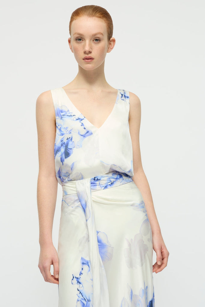 Kehlani Midi Skirt in Floral Print-WILLOW