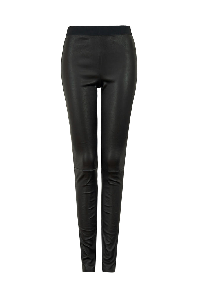 Leather Pants In Black-WILLOW