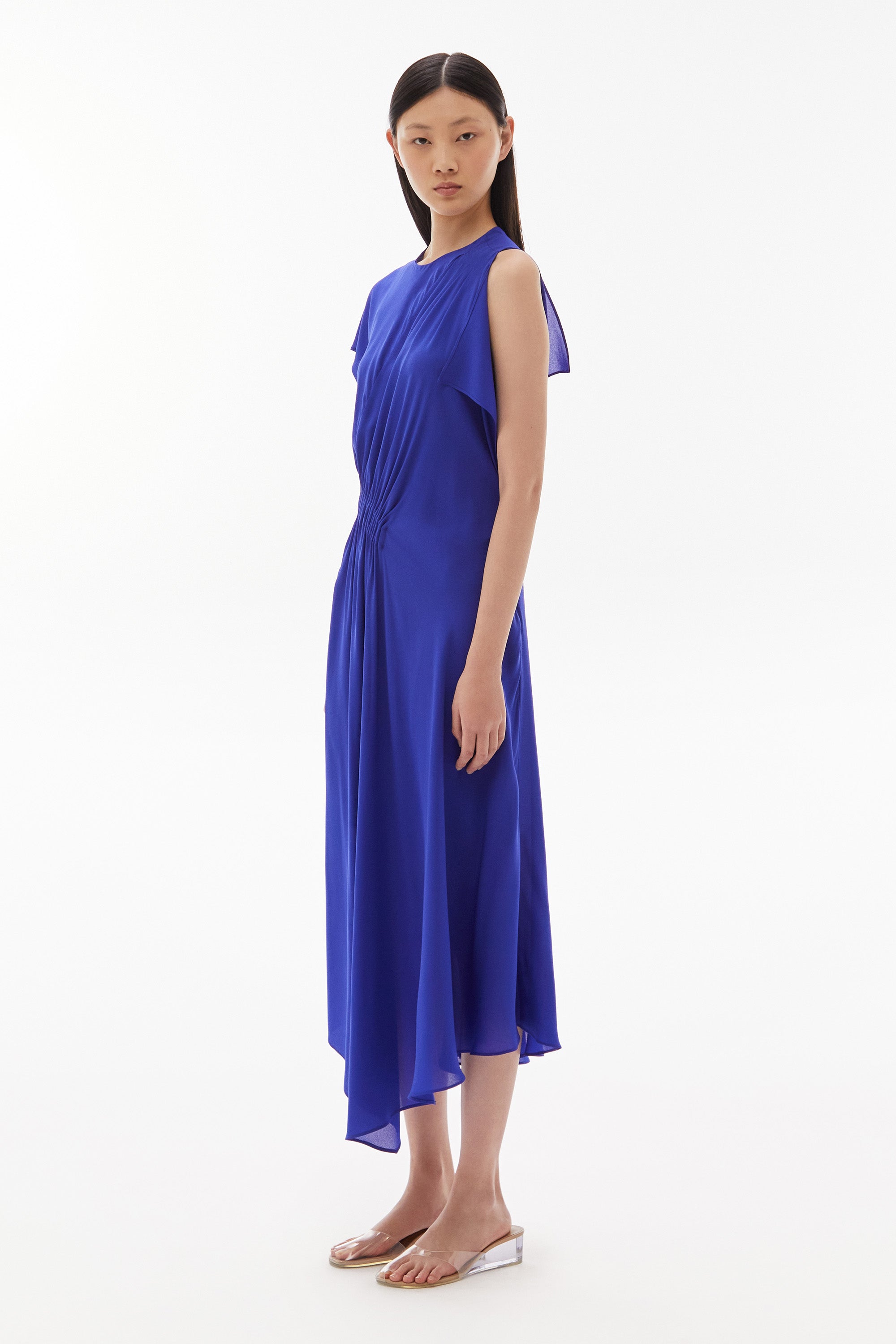 WILLOW-Medea Silk Midi Dress Electric