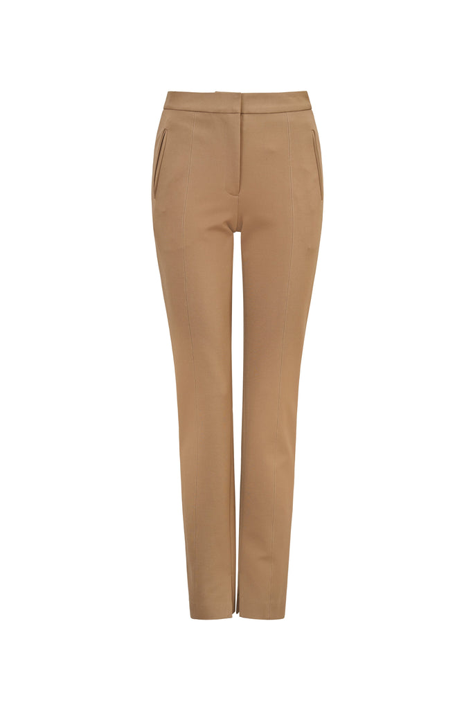 Nica Stretch Pant In Tan-WILLOW