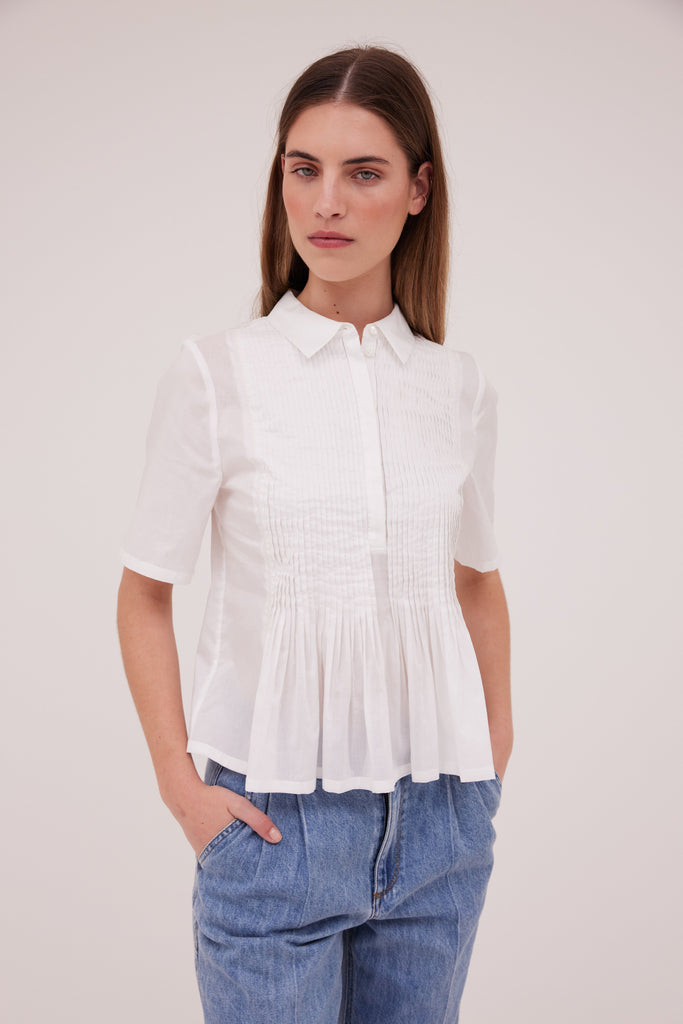Pina Cotton Shirt-WILLOW