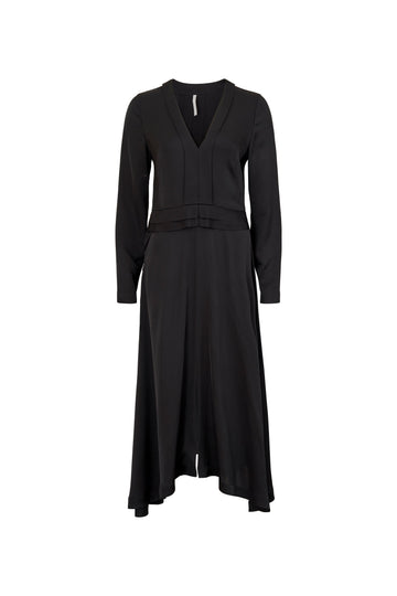 Quay Silk Dress In Black-WILLOW