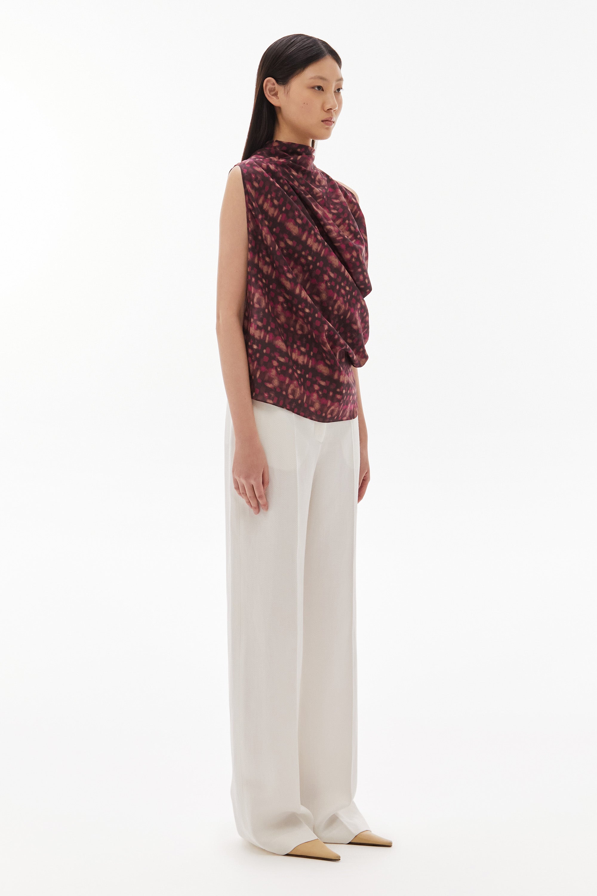 WILLOW-Seren Silk Top Print