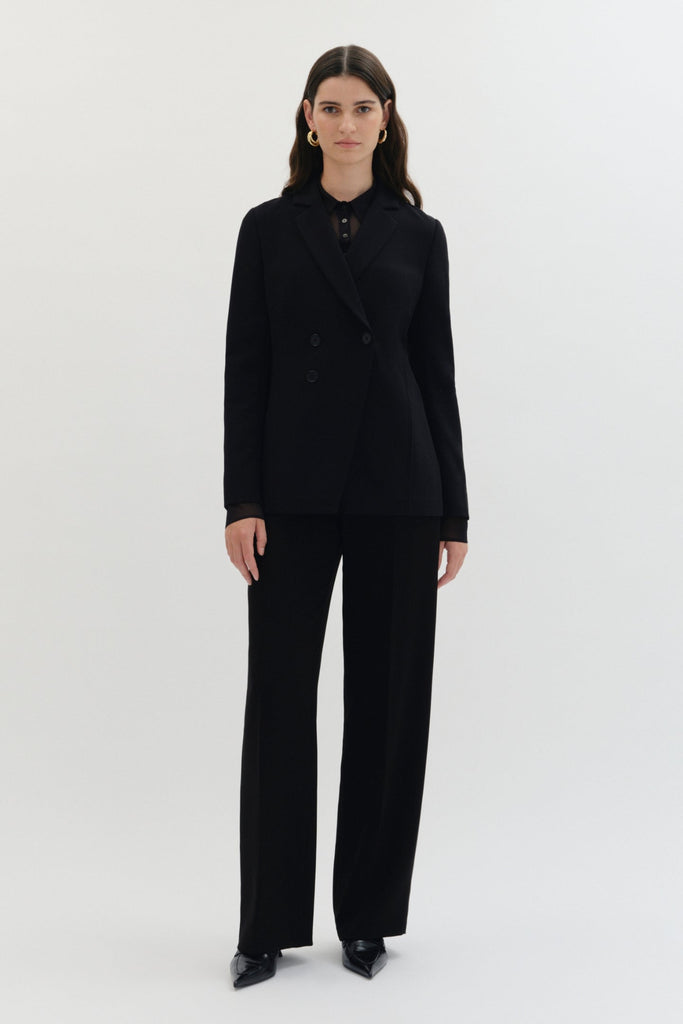 Shea Stitch Jacket in Black-WILLOW