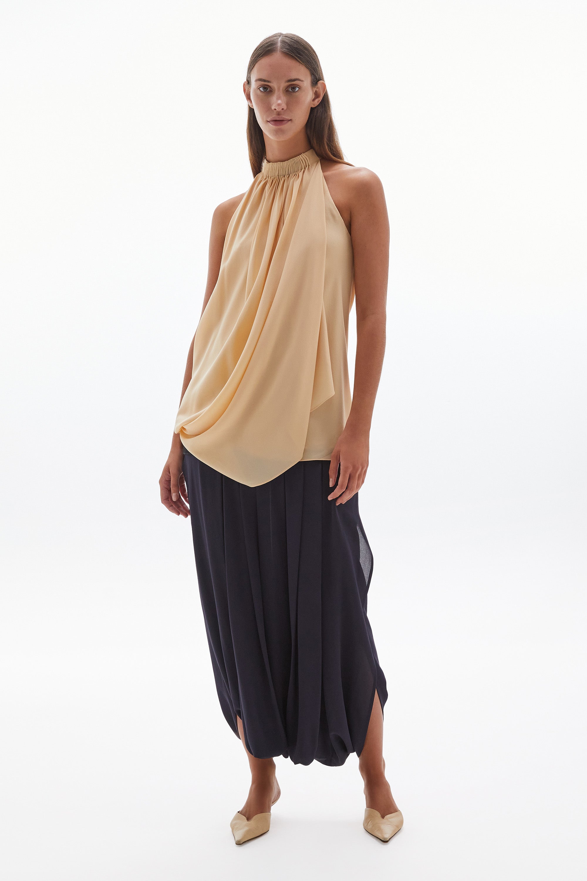 WILLOW-Solis Silk Twist Top Wheat