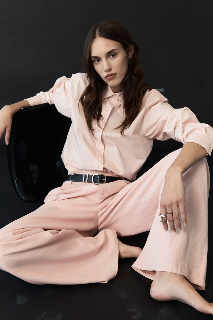 Zale Classic Shirt in Pink-WILLOW