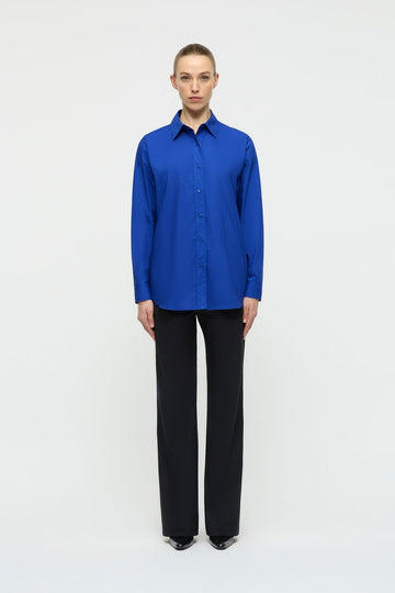 Zale Classic Shirt in Royal Blue-WILLOW
