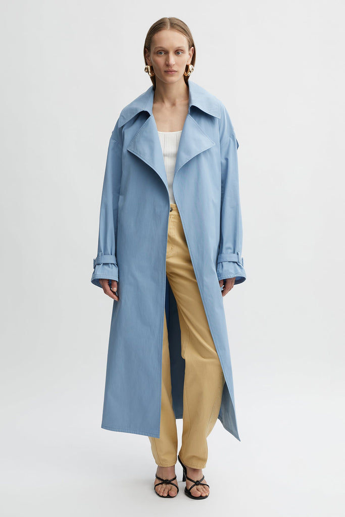 Zoe Trench Coat-Blue-WILLOW-Australian-Luxury-Designer